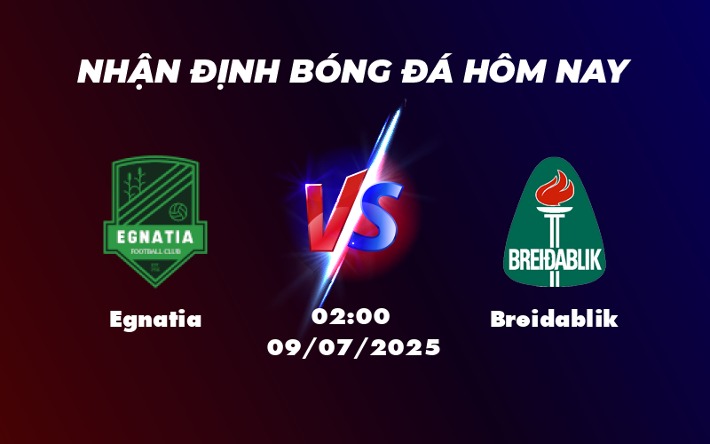 Nhận định Egnatia vs Breidablik Phân tích kèo và dự đoán trận đấu kịch tính 1 egnatia breidablik 09 07 c1